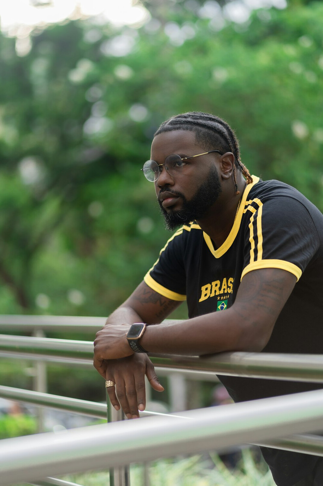 Black Brazilian man instructor smiling warmly